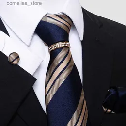 Krawaty na szyję krawaty ładne ręcznie robione tkane świąteczne krawat darem chusteczka do mankietu Zestaw szyjki beżowe