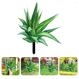 Decorative Flowers Garden Inserts Yard Stakes Lawn Adornment Acrylic Sign Inserted Ornament