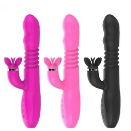 Sell Sexualprodukte Massage Stick Zunge lecken Warm Expansion Stab Vibration Womens Masturbation Device 231129