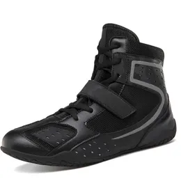 HBP Non-Brand Wrestling Boot Manufacturers Customized Boxing Shoes Fitness Gym Wrestling Boxing Shoes