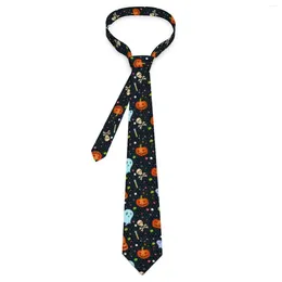 Bow Ties Męski krawat Upiorne Halloween Neck Ghosts and Pumpkins Class