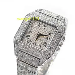 GEMS المزدهرة Hiphop Hip Hop Women Men Misticed Out Diamond Watch