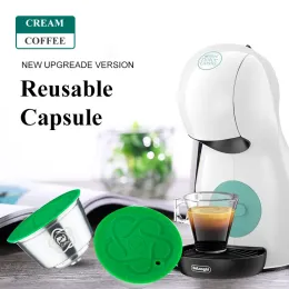 Tools Icafilas3rd Reusable Gusto Coffee Capsule 3rd Plastic Refillable Gusto Coffee Capsule Fit for Nescafe Coffee Hine