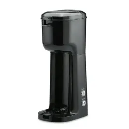 Verktyg serverar kaffebryggare, dubbla brygg, 1 kopp kapsel eller malt kaffe, svart, modell 202140
