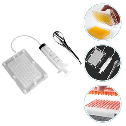 Colheres 1 conjunto de fabricante manual de caviar molho de ovas fazendo ferramenta kit de gastronomia molecular com colher