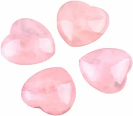 30x30x14mm pingentes em forma de coração pedras preciosas naturais cristais de quartzo rosa amor inchado cura cristal pedra preciosa decoração para casa 9843618