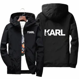 Marca Karls Jaqueta Homens Roupas 2024 Fi Casual Windbreaker Jaquetas Mens Casacos Zipper Hooded Bomber Jacket Chaquetas Hombre F2Yj #