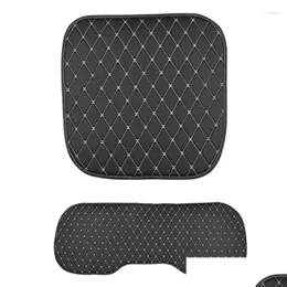 Car Seat Covers Ers Pu Leather Bottom Protectors Pad Mat Cushion For Vehicle Four Season Drop Delivery Mobiles Motorcycles Interio Aut Ot9Kw