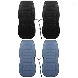 Capas de assento de carro aquecida capa macia macia almofada de aquecimento automático imitação cashmere almofadas eletrônicas para caminhão cadeira de escritório
