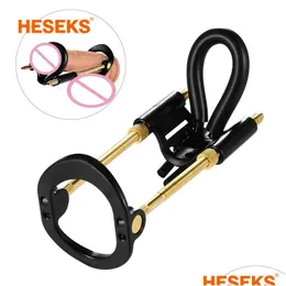 Other Health Beauty Items Pump Toys Heseks Male Enlargement Penis Extender Stretcher Edge System For Men Penile Enhancer Strap Kit Dham4