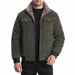 hndtaz di spessore caldo Mens Parka militare giacche invernali verde militare cappotti della tuta sportiva collo di pelliccia bomber giacca da uomo giacca a vento 5XL H8po #