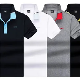 En yeni tasarımcı erkekler polos tişört slim fit stant yaka logo nakış 2024 lüks polo gömlek püskürtme yaz gündelik nefes alabilen üstler erkekler için tees asya boyutu m-3xl