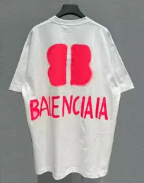 t-shirt di marca BA t-shirt da uomo firmata T-shirt a maniche corte BB Graffiti lettere fosforescenti per uomo e donna stampate a maniche corte