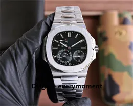2024 Luxury Men's Watches 5712 40mm Automatisk mekanisk månfasklocka 2813 Movement Rose Gold 316L Rostfritt stål Armband Vattentäta armbandsur-1