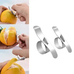 Pelacher facili arancione arancione pelapina in acciaio inossidabile limone agrumi rimozione della pelle di frutta slicer gadget da cucina a peeling