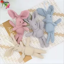 Bunny lalki wielkanocne królik Plush Toys Pchanie zwierząt wisiorki długie nogi Kluczowy łańcuch ślub Prezentacja Prezentacja Dekoracja Walentynki Whtwex