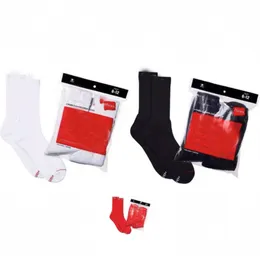 2 Paar/Pack modische Socken, lässige Baumwolle, atmungsaktiv, mit 3 Farben, Skateboard-Hip-Hop-Socken, Sportsocken auf Lager