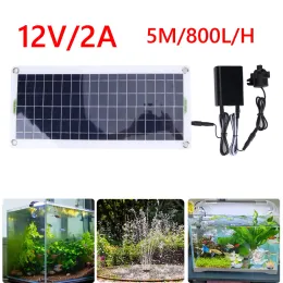 펌프 30W 800L/h 브러시리스 태양 광 발전수 펌프 세트 울트라 Quiet Submersible Water Pump Motor Fish Fish Pond Garden Fountain Decoration