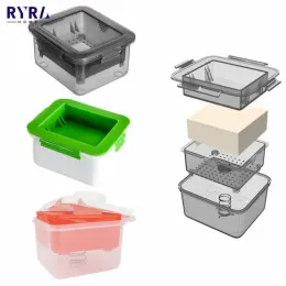 gereedschap Tofu Press Presser Dishwasher Safe Tofu Press Mould Builtin Water Removal Drainer Gadget Soybean Curd Presser Kitchen Tool Set