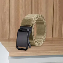 Cinture Comoda cintura in vita Cintura in nylon resistente con fibbia automatica per le guardie di sicurezza degli agricoltori Lunghezza regolabile