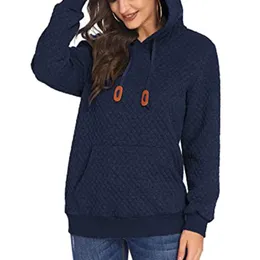 Moda quente Moda quente bolso Melas Blusa Long Pullover Capuzes com capuz para mulheres suéter 240313