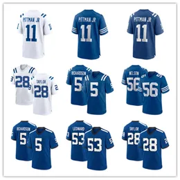 2024 Yeni 5 Anthony Richardson Jersey 1 Josh Downs 28 Jonathan Taylor Quenton Nelson Michael Pittman Jr 87 Reggie Minshew II Peyton Manning Zaire Franklin Futbol Jer