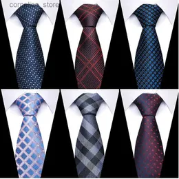 TIESE NECK TIE CLINE CLA per gli uomini Vendita di fabbrica più recente Vendita calda 7,5 cm Accessori per camicia a quadri giallo Mans Abraham Lincolns Birthday Y240325