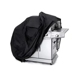 Narzędzia BBQ Grill Cover 210D Oxford Cloth Hven Hood 3275 cala Wodoodporna czarna okładka Outdoor Protection UV Ochrona słońca