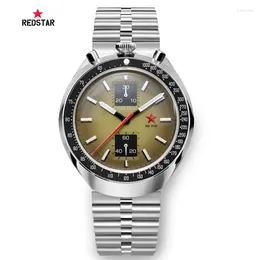 Relógios de pulso Estrela Vermelha ST1901 Cronógrafo À Prova D 'Água 42mm 1963 China Pilotos de Aviação Relógios Mecânicos para Homens Reloj Hombre