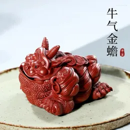 حيوانات أليفة الشاي | مقالات الأثاث قاعة Pet Hall Yixing Purple Sand لتربية General Boutique Play Spittor Toad