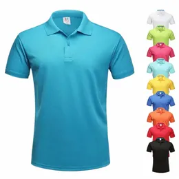 Running Dry Fit Polo Camisas Homens Poliéster Golf T Camisas Mens Esporte T-shirt Secagem Rápida Camisetas Unissex Camisas Polos Para Hombres t5R0 #