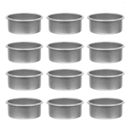 Kerzenhalter 20 PCs leerer Becherbehälter für Kerzen Glas Weihnachtsdekoration weiße dekorative Behälter Zubehör