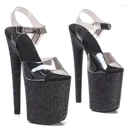 Dance Shoes Fashion 20CM/8inches PVC Upper Plating Platform Sexy High Heels Sandals Pole 204