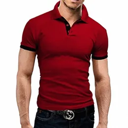 Covrlge Polo Shirt Men Summer Stritching Men's Shorts Sleeve Polo Busin Closes Luxury Men Tee Shird Brand Polos MTP129 W2ZV＃