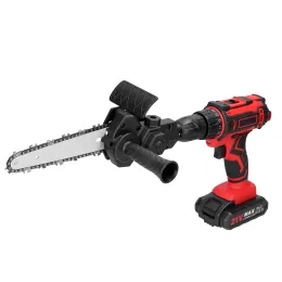 zagen 6 Inch Electric Drill Modified To Electric Chainsaw Attachment Electric Chainsaws Accessory Modification Tool Woodworking Tool