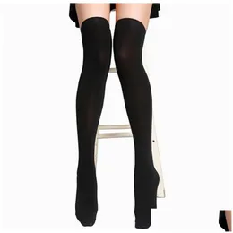 Meias Hosiery Atacado-Meias Mulheres Joelho Moda Sobre Joelho-Alto Y Tentação Stretch Nylon Coxa Alta Meia Longa Outono / Inverno Gota Otxla