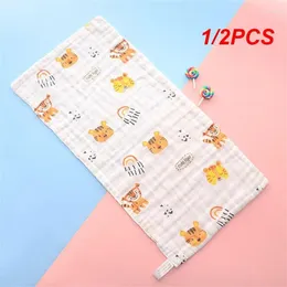 Towel 1/2PCS Bath Small Cotton Towels Soft High-density Feeding Children Handkerchief Six-layer Gauze Neonatal