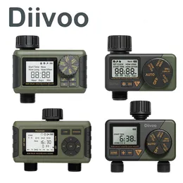 Diivoo Programmable Drip Watering Timer 1/2 Outlet with Garden Watering System Automatic Irrigation Equipment of Greenhouse 240322