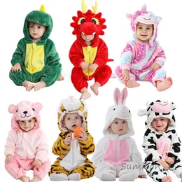 Baby Rompers Winter Kigurumi Lion Costume For Girls Boys Toddler Animal Jumpsuit Infant Clothes Pyjamas Kids Overalls ropa bebes 240322