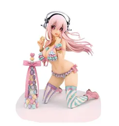 Figuras anime sexy girl o super o com torre macaron 18cm pvc figura de ação brinquedos figura modelo brinquedos coleção boneca q07223692744