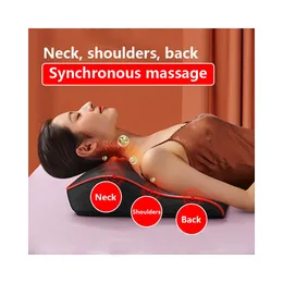 Multifunction Massage Pillow Neck Shoulder Back Electric Healthy Home Car Shiatsu Massager 240313