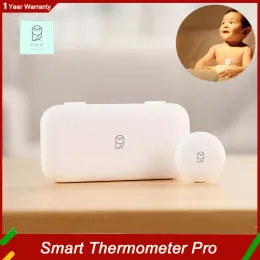 Kontrola MJIA Smart Thermometr Pro Typec do ładowania IPX6 Wodoodporny pomiar temperatury Gorączka Alarm Pilot Monitorowanie