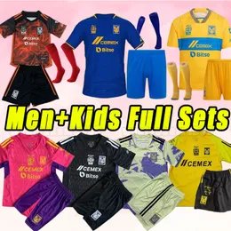 Full sets Tigres UANL 23 24 Soccer Jerseys Nahuel Guzman Carlos Miguel Ortega Anthony Ramos Arturo Delgado Samir Diego Reyes Eduardo Tercero goalkeeper training