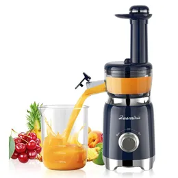 Cold Press Juicer, ZASMIRA Juicer Vegetables and Fruits, Using Upgraded Juice Extraction Technology, Powerful Silent Motor, Compact Size, Suitable for Space