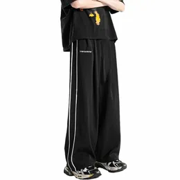 Männer Vintage Y2K Baggy Casual Größe Streifen Jogginghose Sommer Fracht Japan Track Hosen Koreanische Herbst Kleidung Streetwear Hosen q137 #