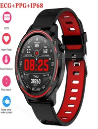 Boa qualidade L8 relógio inteligente masculino ip68 à prova dip68 água reloj hombre smartwatch com ecg ppg pressão arterial freqüência cardíaca esportes fitness brac6545872