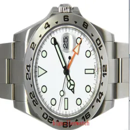 Luksusowy zegarek wysokiej jakości 42 mm Explorer II 216570-77210 Biała Dialasia ze stali nierdzewnej 2813 Menowe automatyczne zegarki męskie B197i