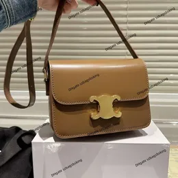 Modemärke väska designer handväska nya kvinnors fritid en axelväska high end tofu liten fyrkantig väska äkta läder svart guld crossbody handbgs