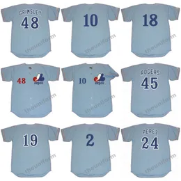 Maglia da baseball da uomo del 1969-1978 ROSS GRIMSLEY RUSTY STAUB STEVE RENKO 45 ROGERS TIM FOLI 2 McCARVER TONY PEREZ 49 CROMARTIE 1 DAVIS 35 FRYMAN Maglia da baseball ritorno al passato S-5XL