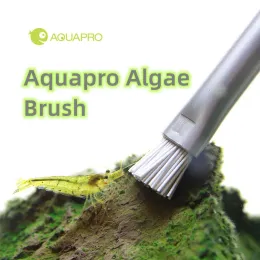 Werkzeuge Aquapro -Algenbürste Aquarium Fischtank Landschaftsbausteinreinigung Pinsel Edelstahl Wasseranlage ADA gleiche leistungsstarke Algen